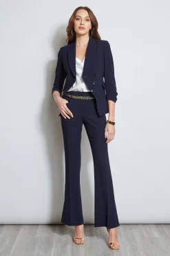 Elie Tahari Jackets & Blazers-3 Button Ruched Sleeve Blazer STARGAZER