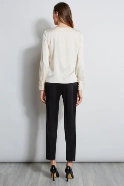 Elie Tahari Tops & Sweaters-Asymmetric Silk Pearl Shirt SATINSLIPPER
