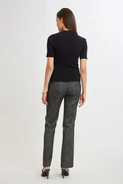 Elie Tahari Tops & Sweaters|Suiting-Beaded Rib Sweater BLACK