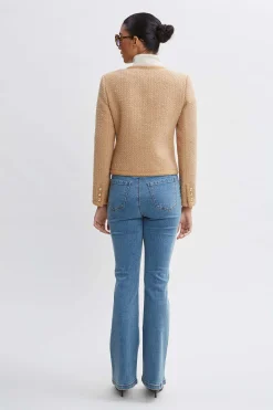 Elie Tahari Jackets & Blazers-Boucle Button Jacket TOFFEE