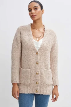 Elie Tahari Tops & Sweaters-Boucle Merino Cardigan BUFF