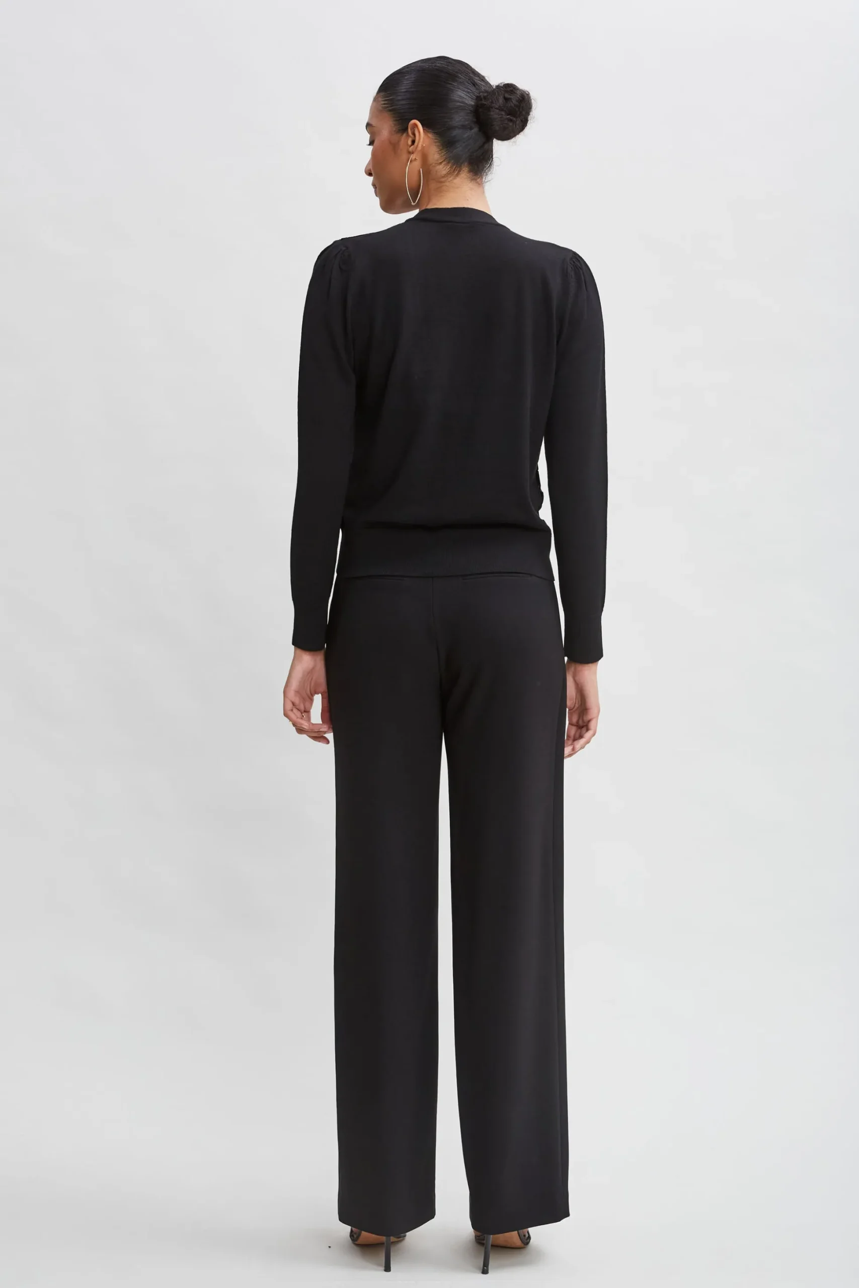 Elie Tahari Tops & Sweaters-Burnout Velvet Cardigan BLACK