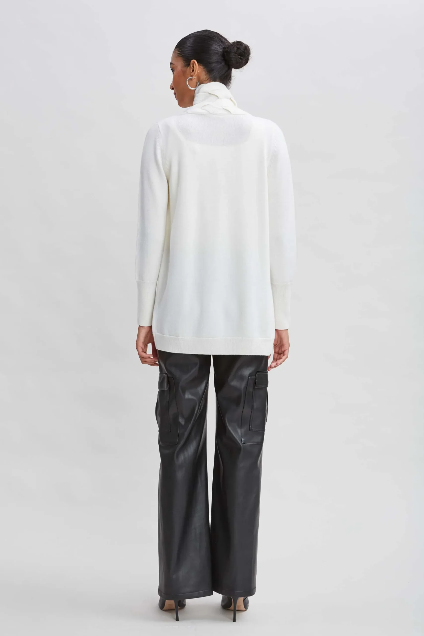 Elie Tahari Tops & Sweaters-Cable Cardigan SNOW
