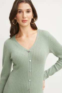 Elie Tahari Dresses & Jumpsuits|Long Sleeve Dresses-Cashmere Fit & Flare Dress SILVERSPRUCE