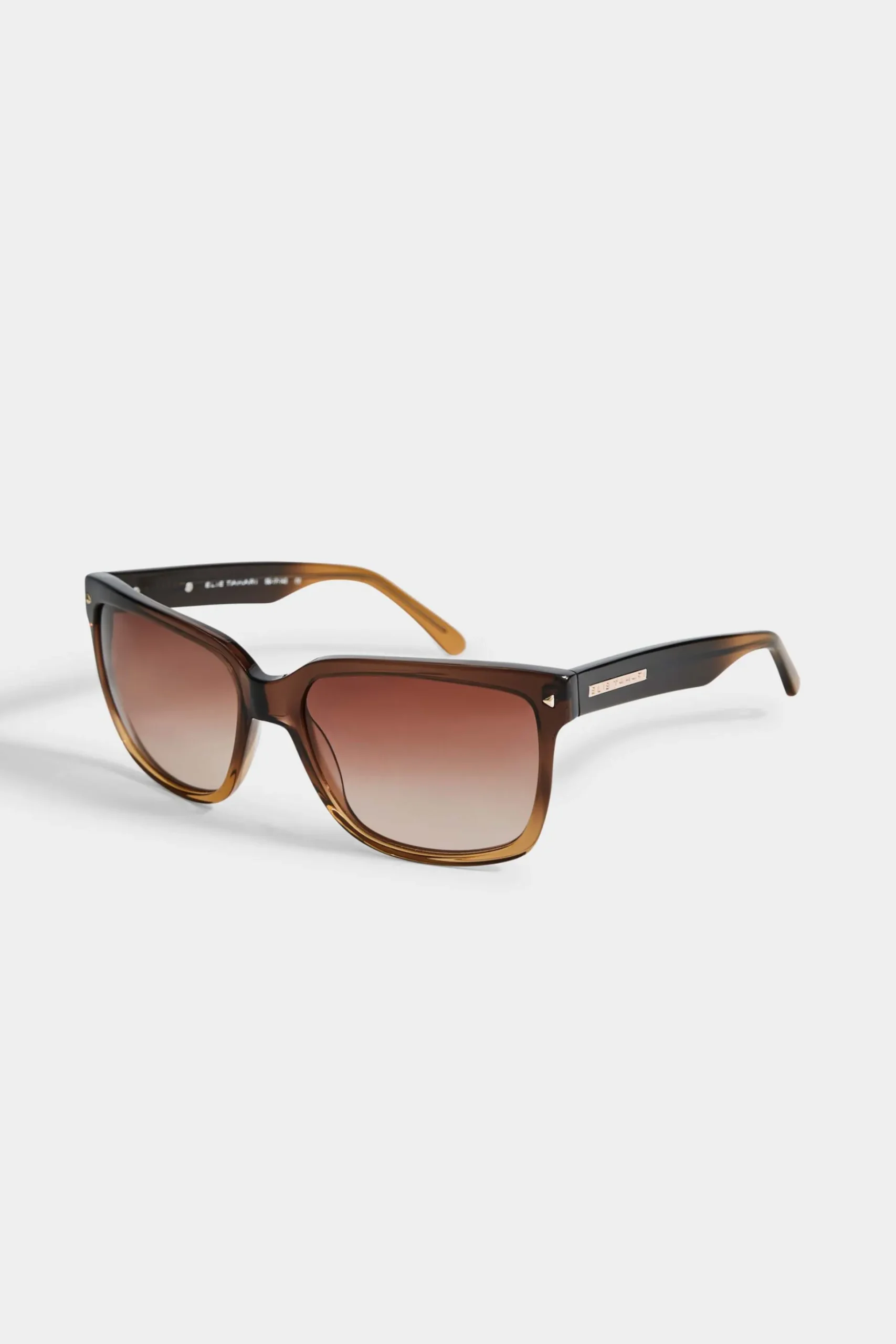 Elie Tahari Fragrance|Gloves-Classic Rectangle Sunglasses BROWN