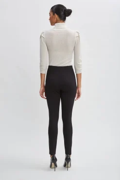 Elie Tahari Bottoms-Contour Seam Leggings BLACK