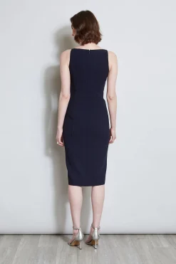 Elie Tahari Dresses & Jumpsuits|Midi Dresses-Contour Zip Dress STARGAZER