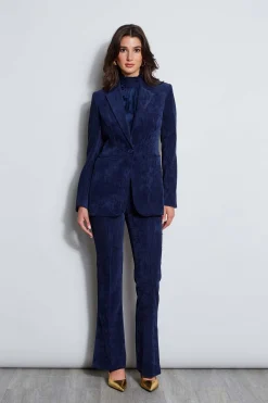 Elie Tahari Jackets & Blazers|Suiting-Corduroy Single Button Blazer GALAXYNAVY