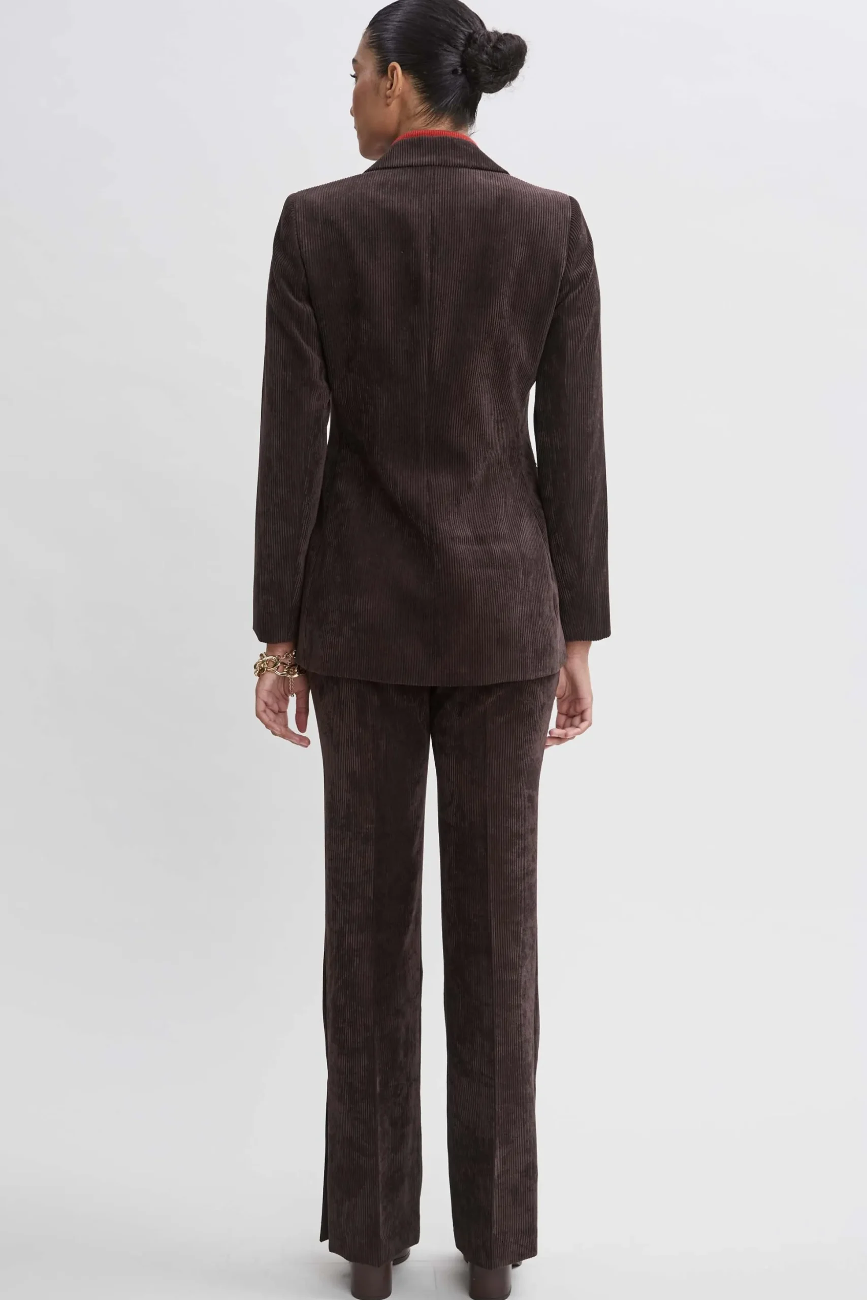 Elie Tahari Jackets & Blazers|Suiting-Corduroy Single Button Blazer WOOD