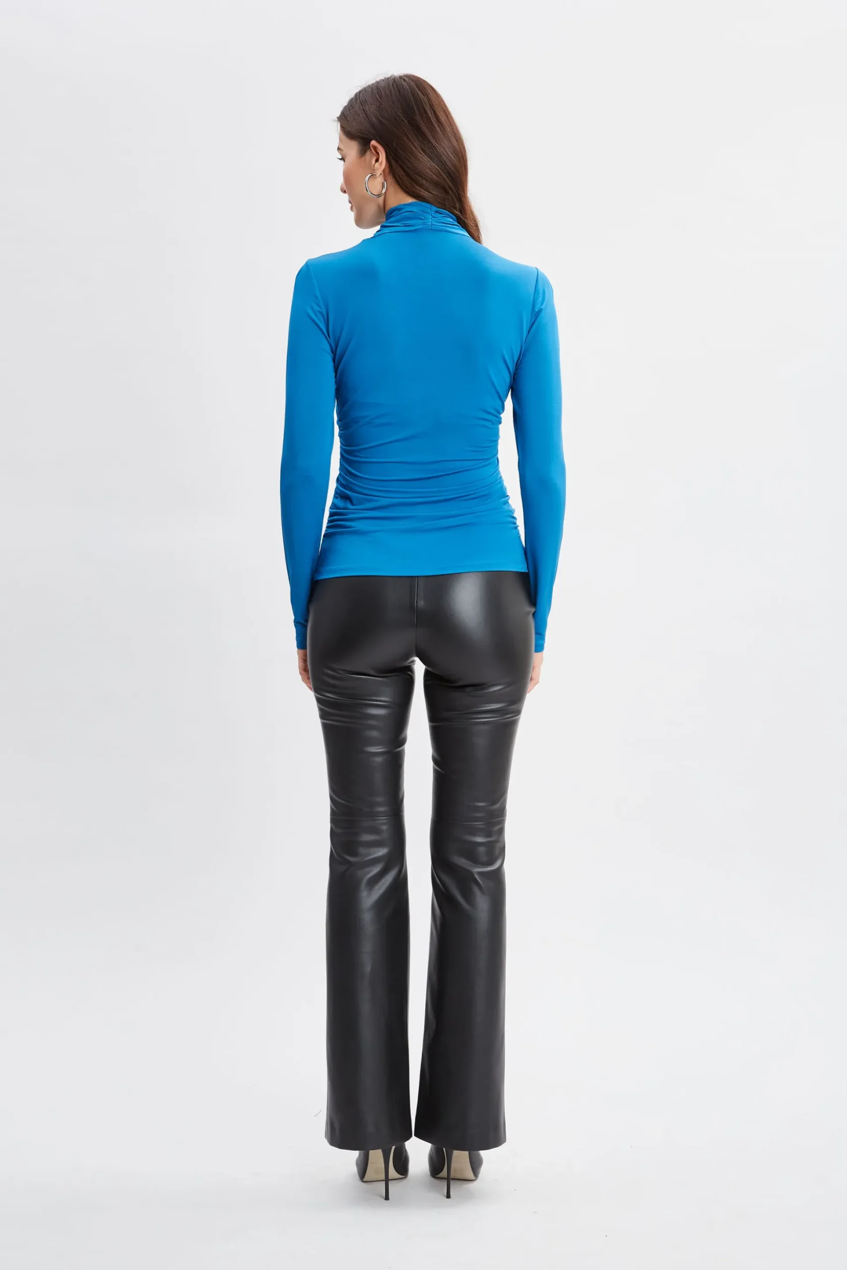Elie Tahari Tops & Sweaters-Crossover Ruched Knit OCEAN