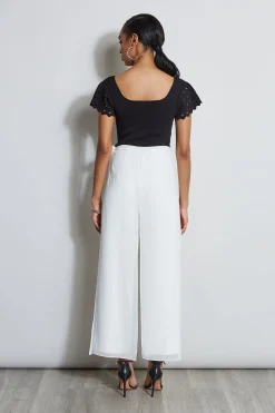 Elie Tahari Tops & Sweaters-Cut Out Flutter Sleeve Sweater NOIR