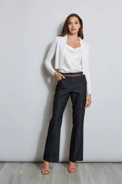 Elie Tahari Bottoms-Denim Cargo Pant INDIGO