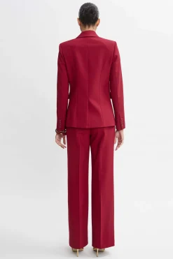 Elie Tahari Jackets & Blazers|Suiting-Double Breasted Blazer SANGRIA