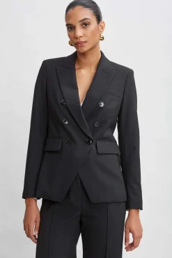 Elie Tahari Jackets & Blazers|Suiting-Double Breasted Blazer BLACK