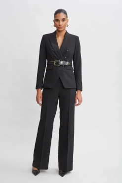 Elie Tahari Jackets & Blazers|Suiting-Double Breasted Blazer BLACK