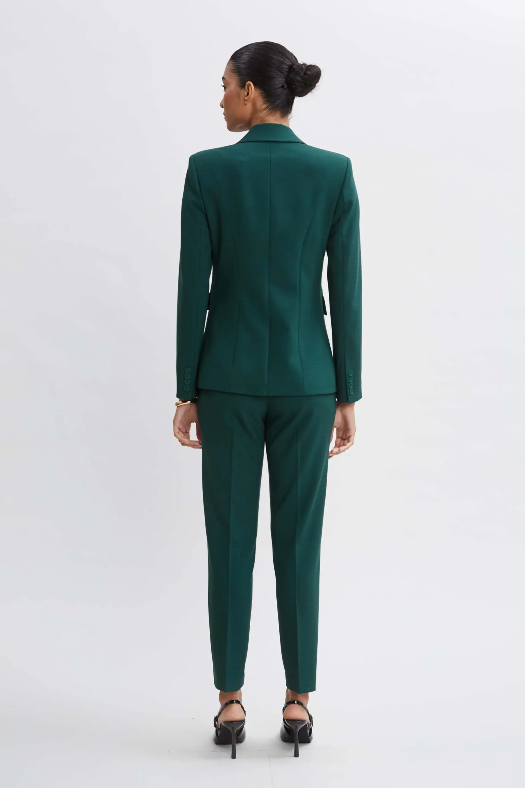 Elie Tahari Jackets & Blazers|Suiting-Double Breasted Blazer FORESTGREEN