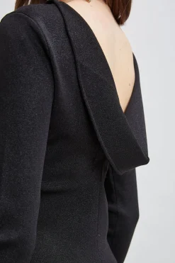 Elie Tahari Tops & Sweaters-Draped Chain Lurex Sweater NOIRLUREX