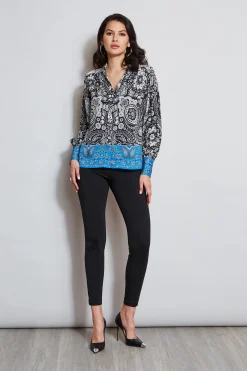 Elie Tahari Tops & Sweaters-Eclipse Scarf Print Shirt ECLIPSEFLORALPRINT