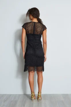 Elie Tahari Dresses & Jumpsuits|Short Sleeve Dresses-Elissa Dress Black