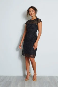 Elie Tahari Dresses & Jumpsuits|Short Sleeve Dresses-Elissa Dress Black
