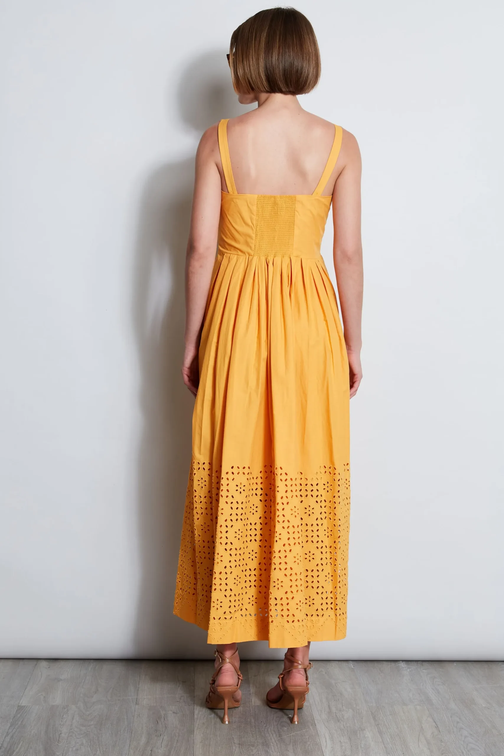 Elie Tahari Dresses & Jumpsuits|Sleeveless Dresses-Embroidered Maxi Dress AFTERNOONORANGE