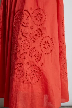 Elie Tahari Dresses & Jumpsuits|Sleeveless Dresses-Embroidered Midi Dress JUPITERGLOW