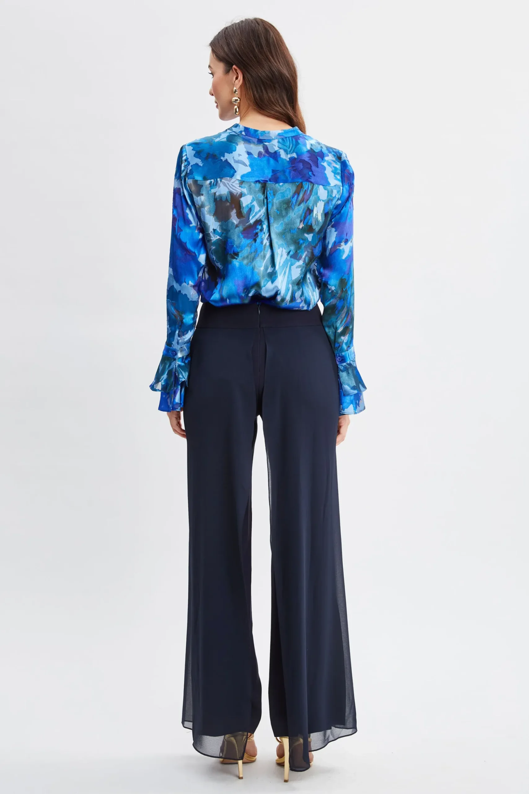 Elie Tahari Tops & Sweaters-Etched Garden Printed Shirt MULTI