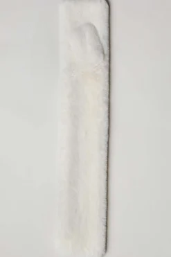 Elie Tahari Fragrance|Gloves-Faux Fur Pull Through Scarf IVORY