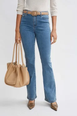 Elie Tahari Bottoms-Fit & Flare Jeans MEDIUMWASH