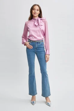 Elie Tahari Bottoms-Fit & Flare Jeans MEDIUMWASH