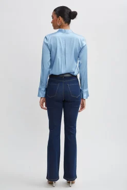 Elie Tahari Bottoms-Fit & Flare Jeans DARKWASH