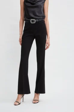 Elie Tahari Bottoms|Suiting-Fit & Flare Pant BLACK