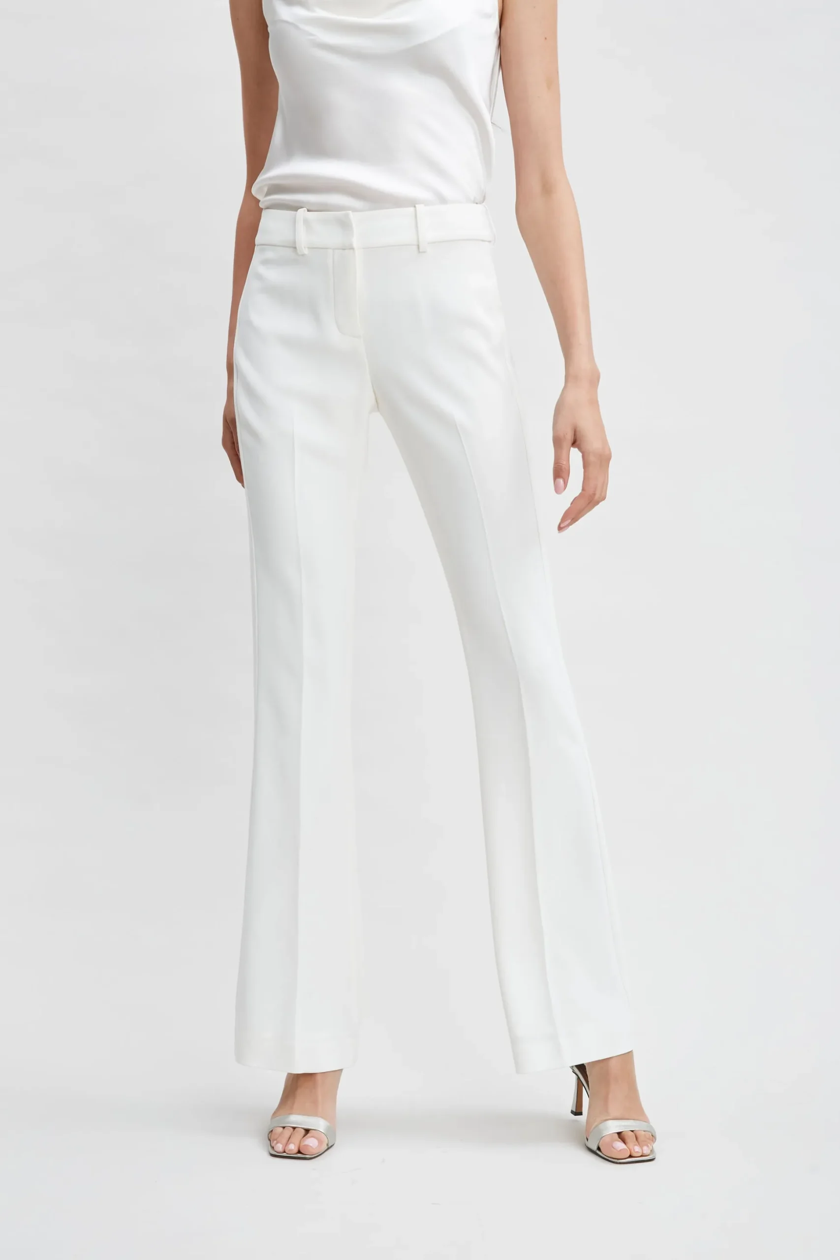 Elie Tahari Bottoms|Suiting-Fit & Flare Pant FOAM