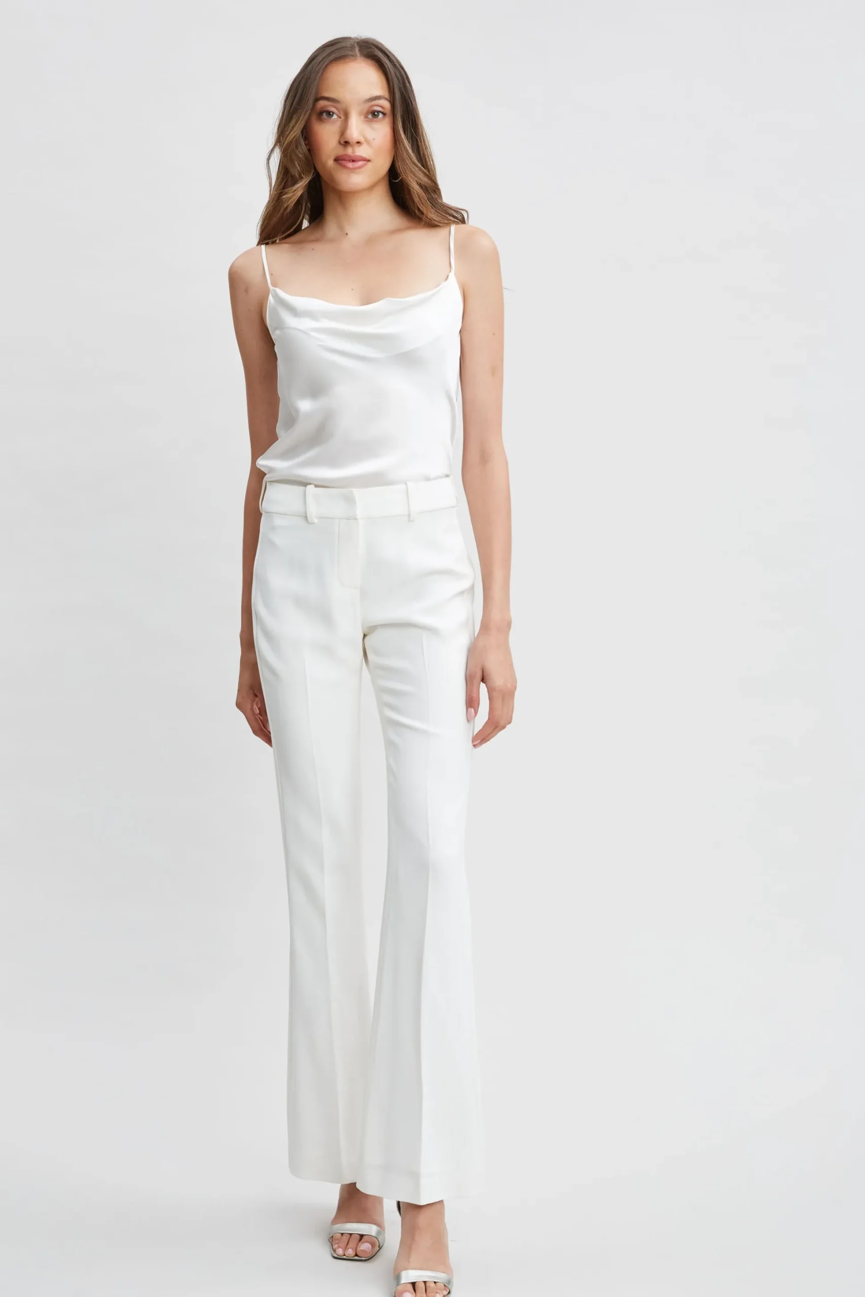 Elie Tahari Bottoms|Suiting-Fit & Flare Pant FOAM