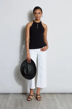 Elie Tahari Tops & Sweaters-Halter Neck Knit Sweater NOIR
