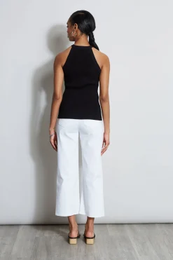 Elie Tahari Tops & Sweaters-Halter Neck Knit Sweater NOIR