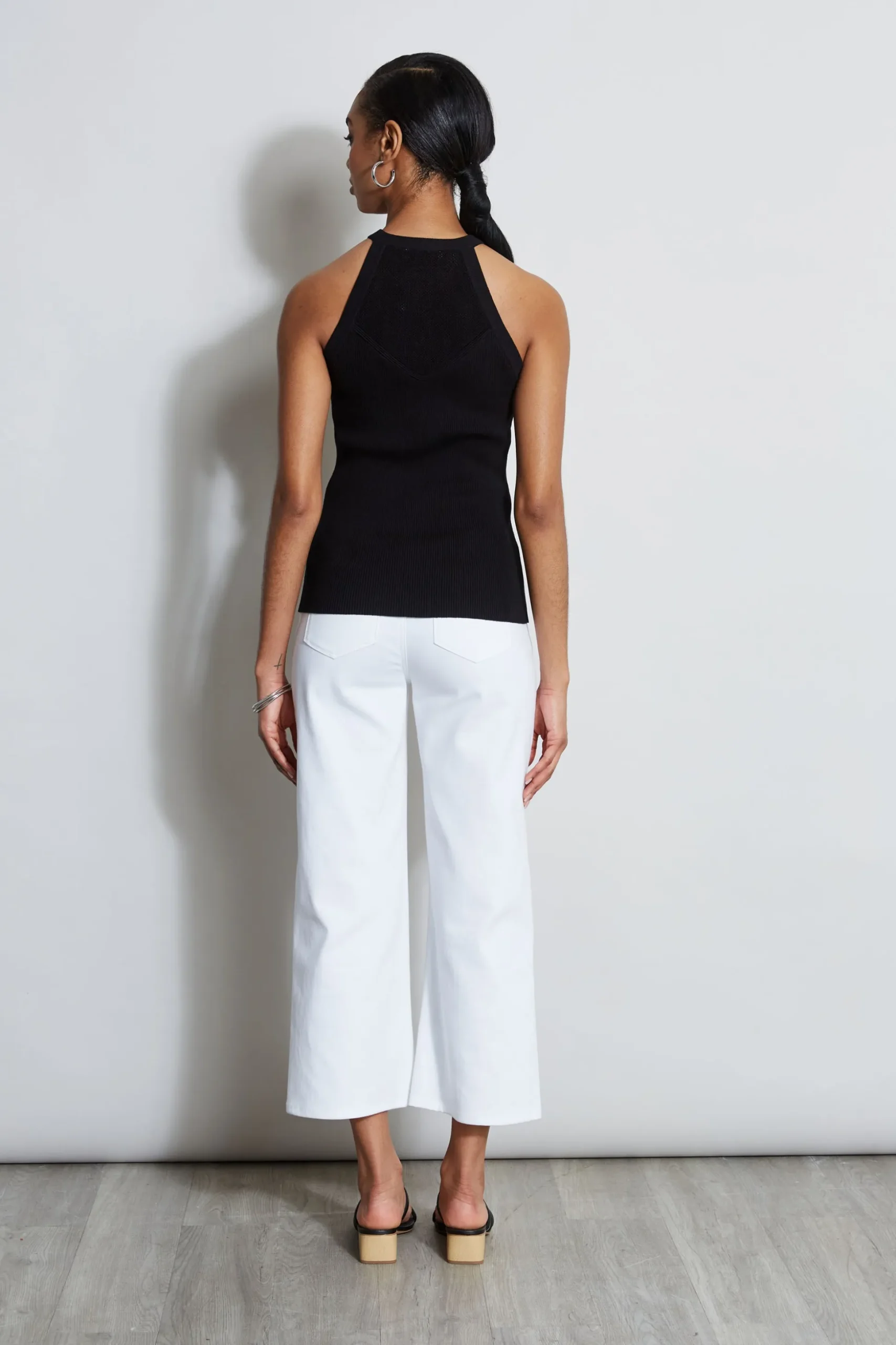 Elie Tahari Tops & Sweaters-Halter Neck Knit Sweater NOIR