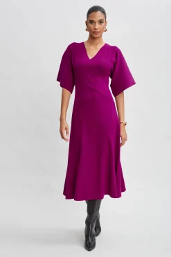 Elie Tahari Dresses & Jumpsuits|Short Sleeve Dresses-Kimono Sweater Dress PALACEPINK
