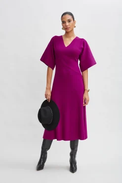 Elie Tahari Dresses & Jumpsuits|Short Sleeve Dresses-Kimono Sweater Dress PALACEPINK