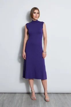 Elie Tahari Dresses & Jumpsuits|Sleeveless Dresses-Knit Midi Dress GRAPE