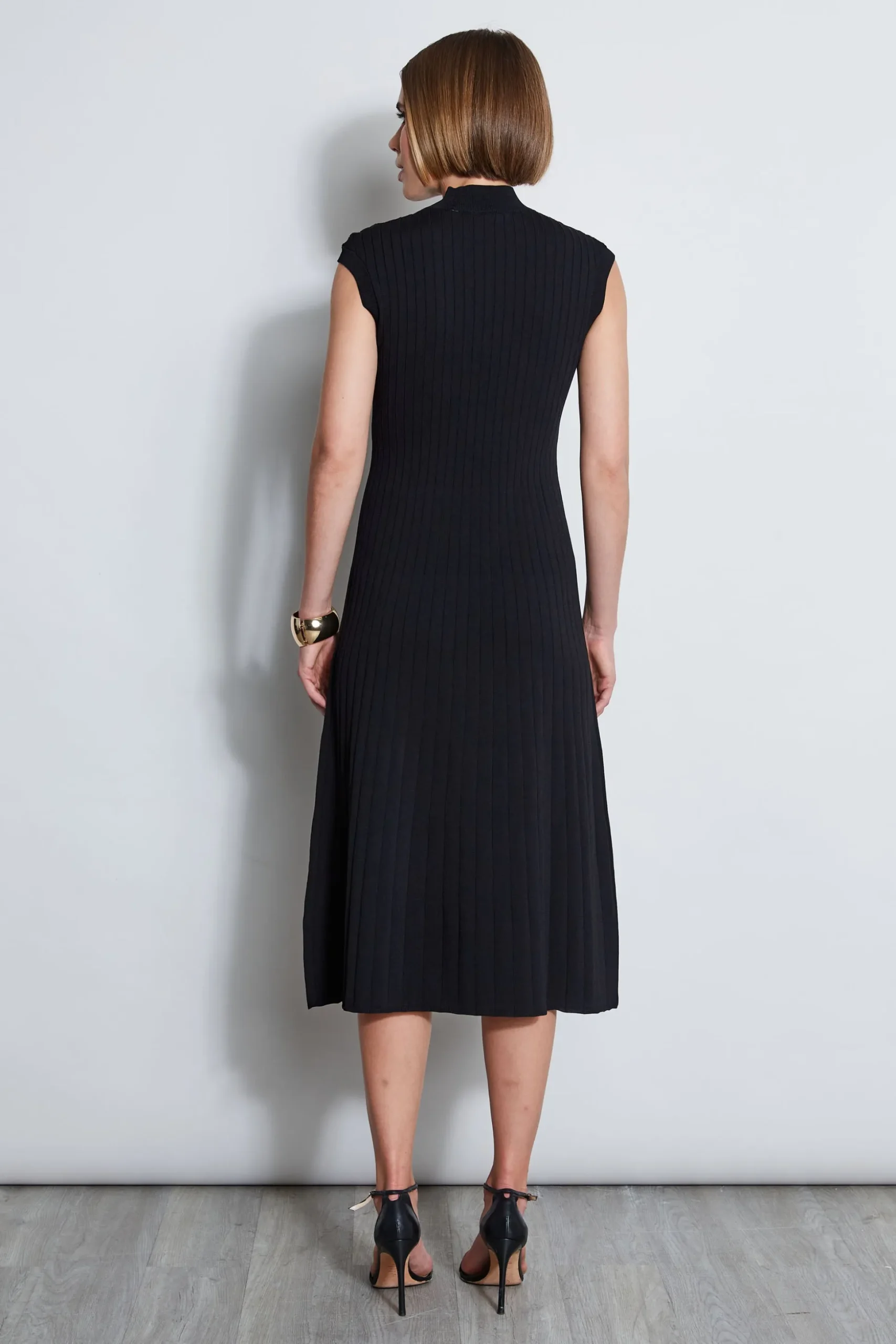 Elie Tahari Dresses & Jumpsuits|Sleeveless Dresses-Knit Midi Dress BLACK