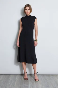Elie Tahari Dresses & Jumpsuits|Sleeveless Dresses-Knit Midi Dress BLACK