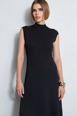 Elie Tahari Dresses & Jumpsuits|Sleeveless Dresses-Knit Midi Dress BLACK