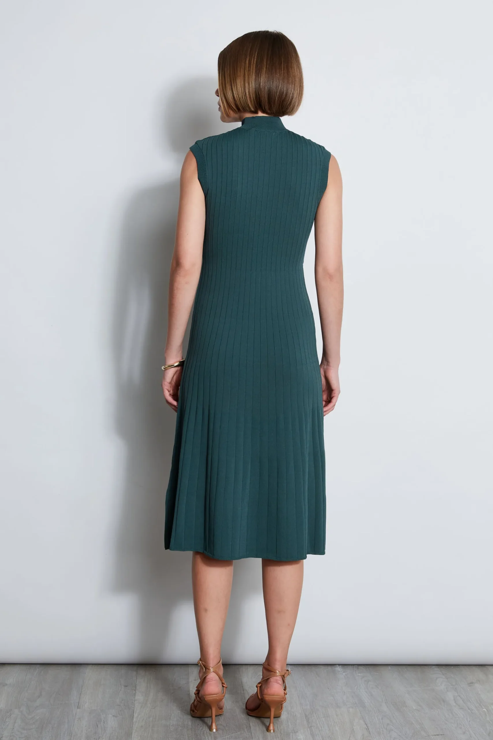 Elie Tahari Dresses & Jumpsuits|Sleeveless Dresses-Knit Midi Dress BOTTLEGREEN