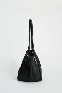 Elie Tahari Fragrance|Sunglasses-Leather Stud Tote BLACK