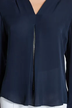 Elie Tahari Tops & Sweaters-Long Sleeve Chain Shirt STARGAZER