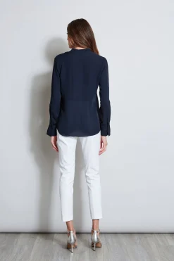 Elie Tahari Tops & Sweaters-Long Sleeve Chain Shirt STARGAZER