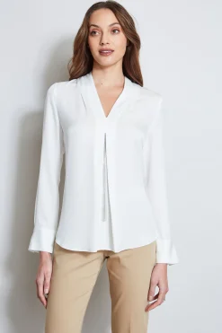 Elie Tahari Tops & Sweaters-Long Sleeve Chain Shirt FRESHPEARL