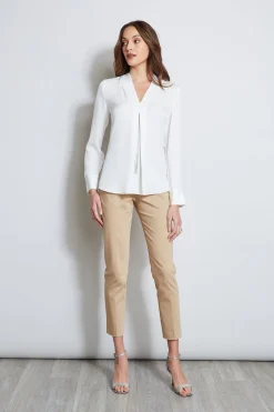 Elie Tahari Tops & Sweaters-Long Sleeve Chain Shirt FRESHPEARL