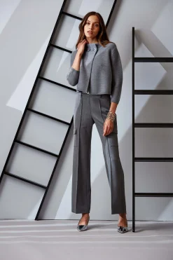 Elie Tahari Bottoms|Suiting-Metallic Cargo Pant METALLICGREY